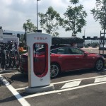 Een Tesla in Affi, Italië